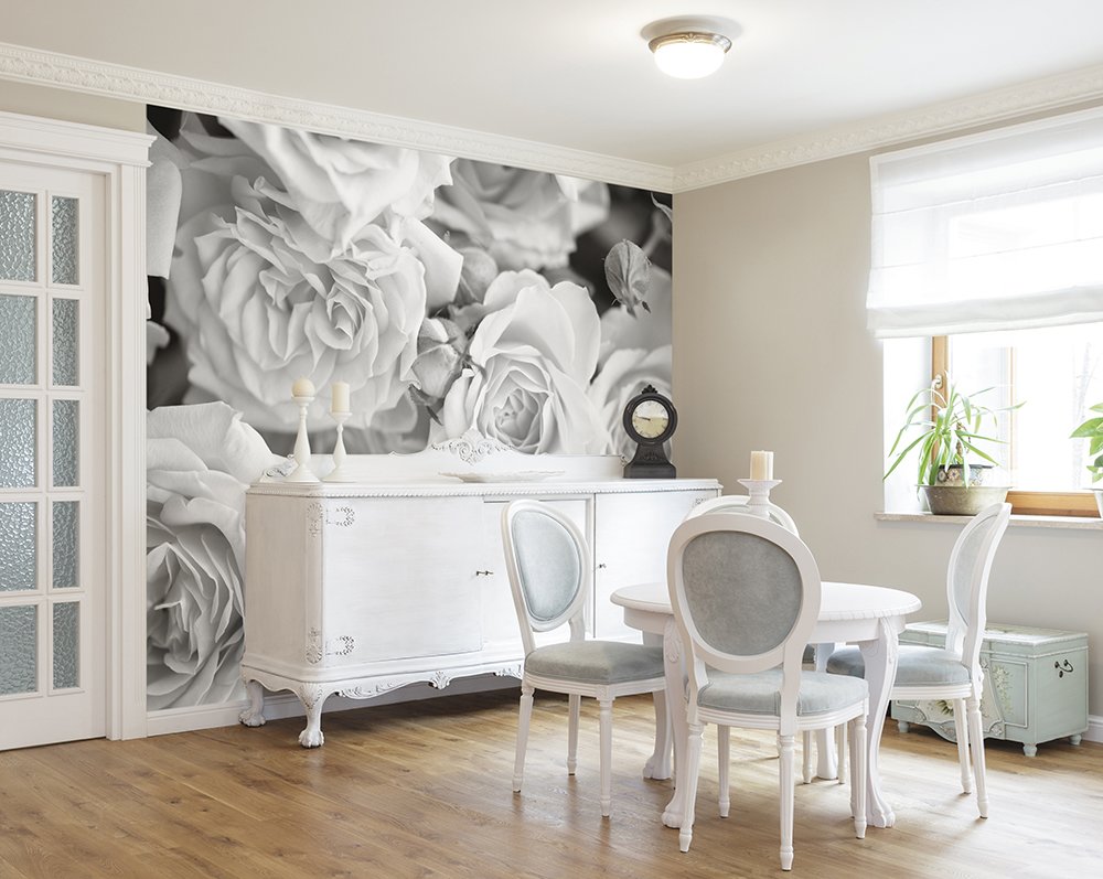Origin Murals Petals Dove Grey 300cm X 240cm