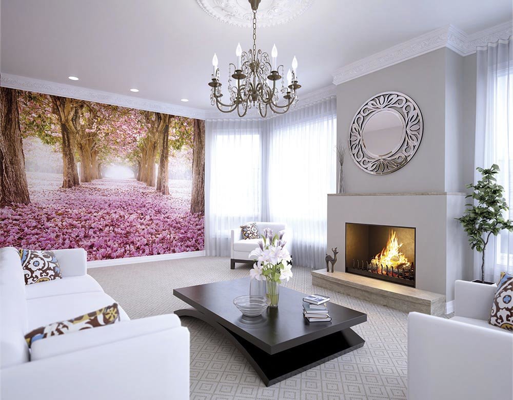 Origin Murals Blossom Trees Rose Pink 350cm X 280cm