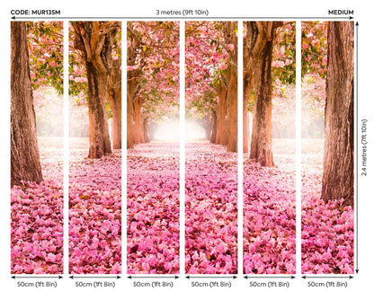 Origin Murals Blossom Trees Rose Pink 300cm X 240cm
