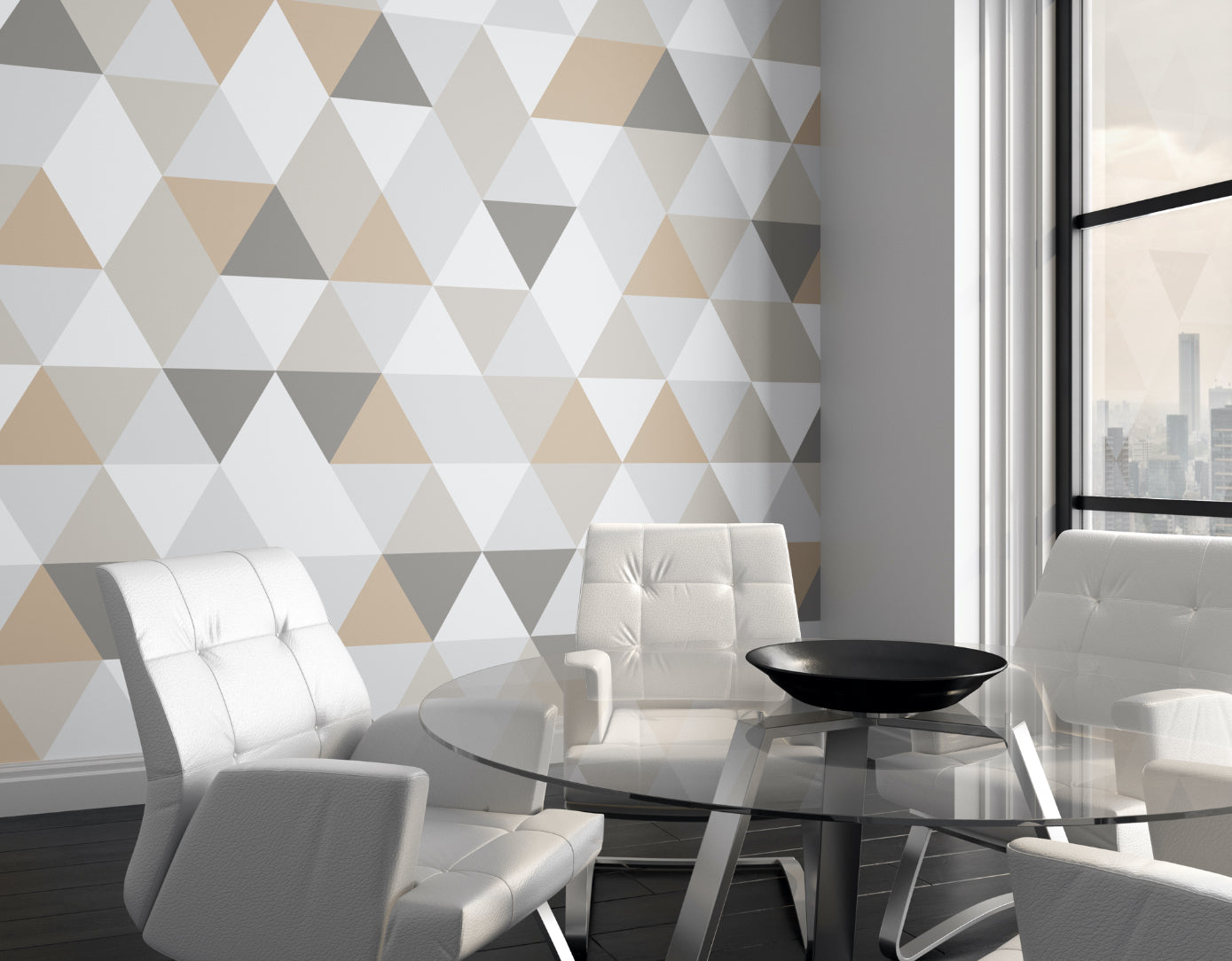 Origin Murals Geometric Natural 300cm X 240cm