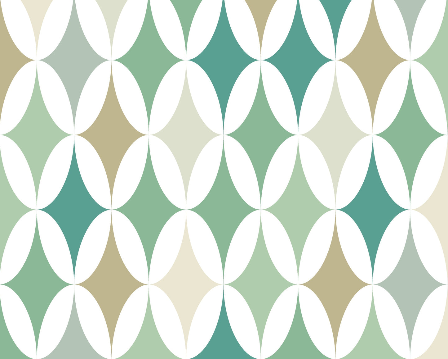 Origin Murals Green Formation Sage 350cm X 280cm