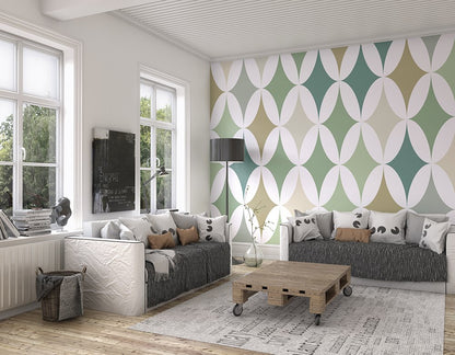 Origin Murals Green Formation Sage 300cm X 240cm