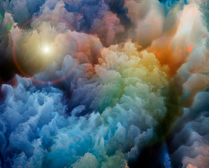Origin Murals Moody Clouds Multi 300cm X 240cm