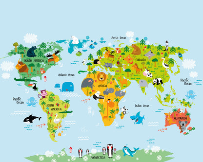 Origin Murals Whole Wide World Multi 350cm X 280cm