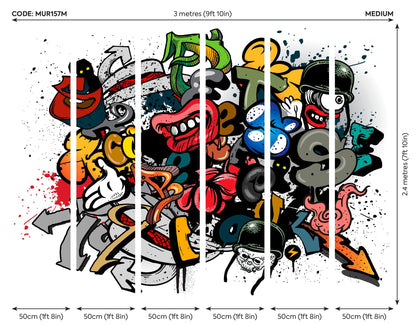 Origin Murals Spray Paint Multi 300cm X 240cm