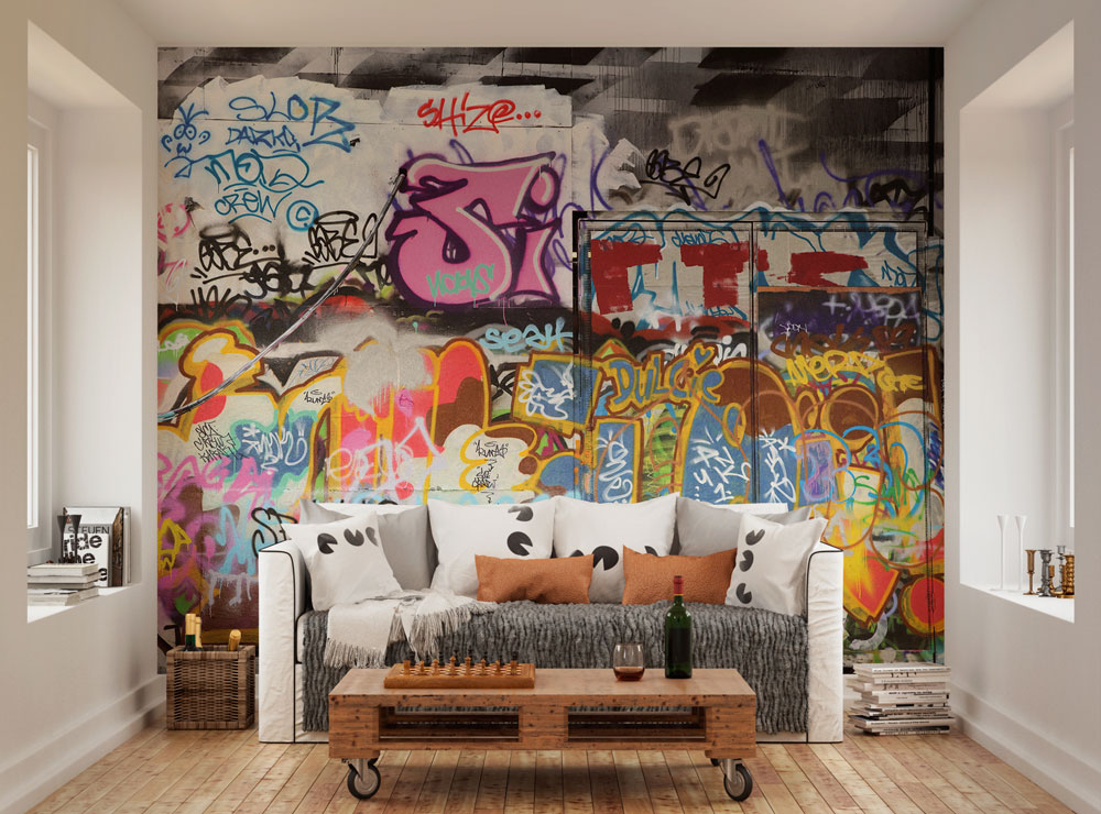 Origin Murals Urban Graffiti Multi 350cm X 280cm