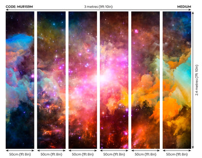 Origin Murals Galaxy Stars Multi 300cm X 240cm