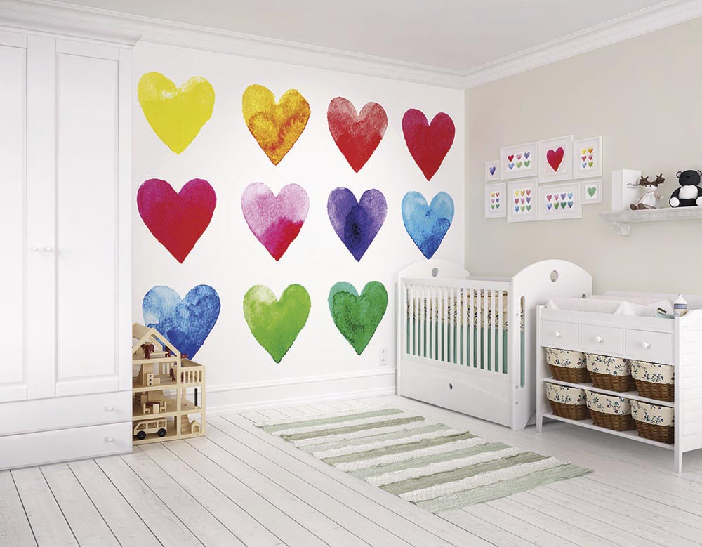 Origin Murals Colour My Heart Multi 350cm X 280cm