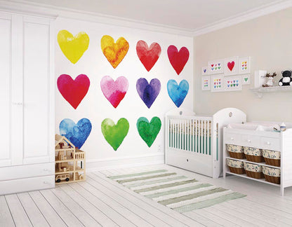 Origin Murals Colour My Heart Multi 350cm X 280cm