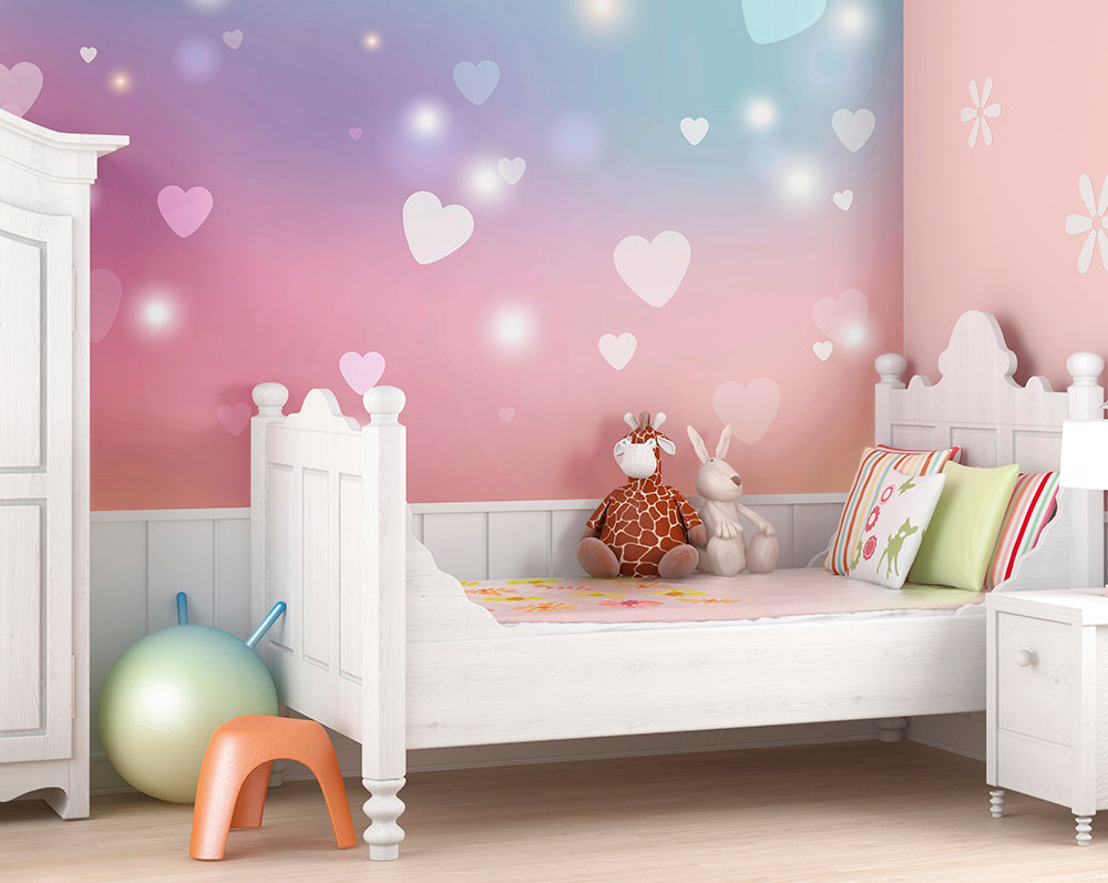 Origin Murals Sweet Hearts Pastel 300cm X 240cm
