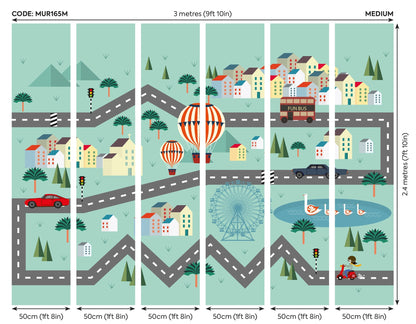 Origin Murals Mini Adventure Multi 300cm X 240cm - Hot Tub Shop