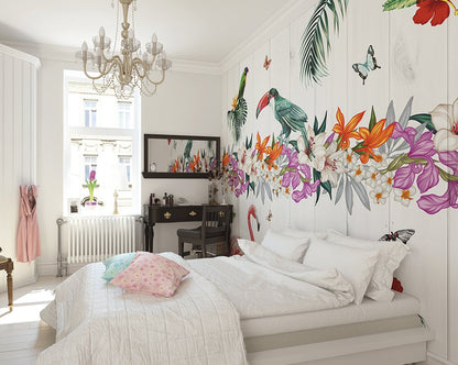 Origin Murals Birds Of Paradise Multi 350cm X 280cm