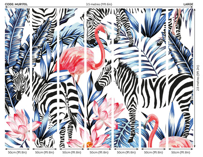 Origin Murals Zemingo Cobalt Coral 350cm X 280cm