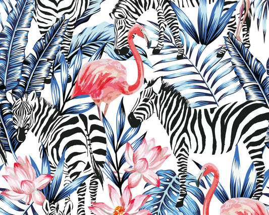 Origin Murals Zemingo Cobalt Coral 350cm X 280cm