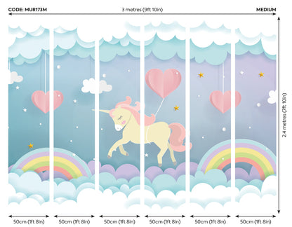 Origin Murals Unicorn Dream Pastel 300cm X 240cm