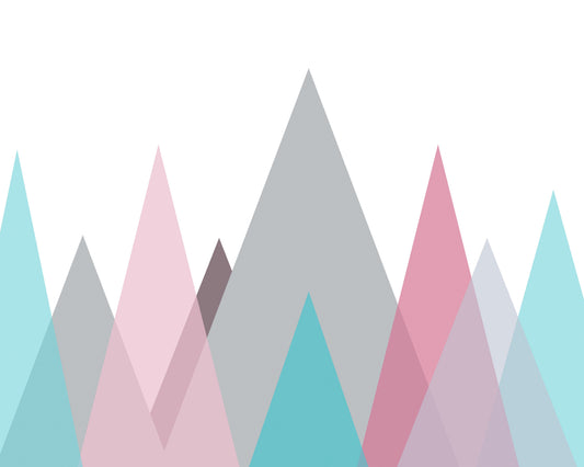 Origin Murals Abstract Mountains Pastel 350cm X 280cm