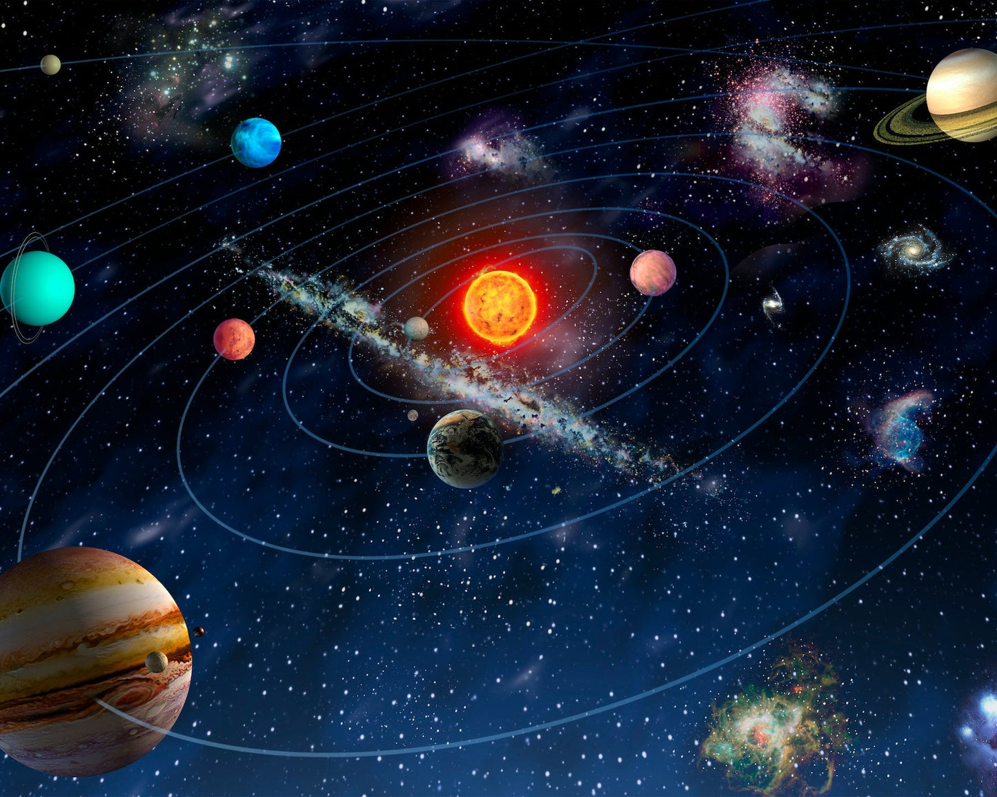 Origin Murals Solar System Multi 300cm X 240cm