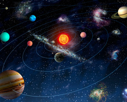 Origin Murals Solar System Multi 300cm X 240cm