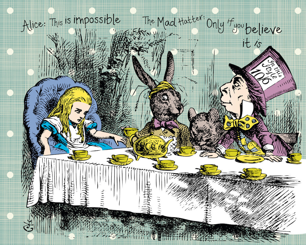 Origin Murals Tea Party Sage 300cm X 240cm