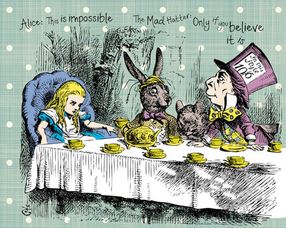 Origin Murals Tea Party Sage 300cm X 240cm