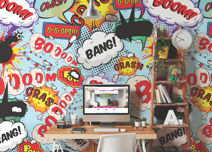 Origin Murals Comic Pop Multi 300cm X 240cm