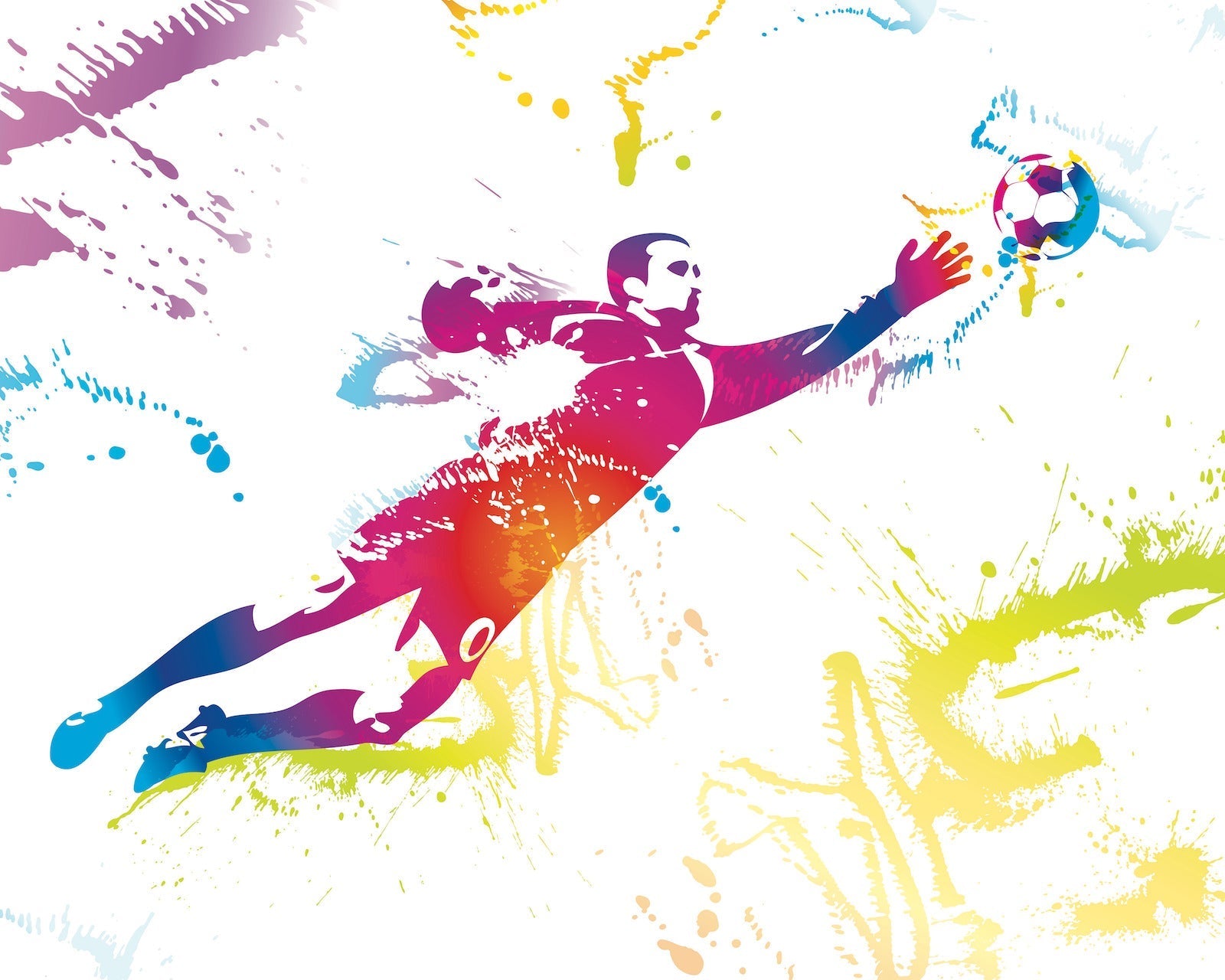 Origin Murals Football Goalkeeper Multi 350cm X 280cm - Hot Tub Shop