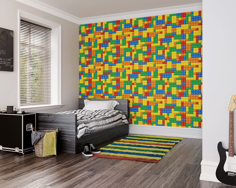 Origin Murals Toy Bricks Multi 350cm X 280cm