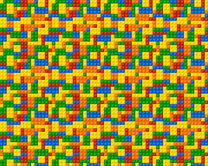 Origin Murals Toy Bricks Multi 300cm X 240cm