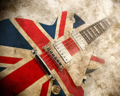 Origin Murals Rock Guitar Sepia Multi 300cm X 240cm