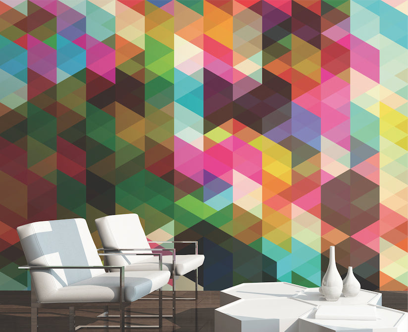 Origin Murals Geometrix Multi 350cm X 280cm