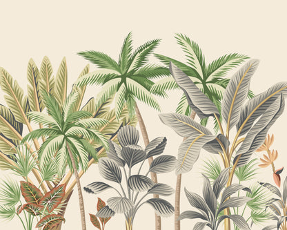 Origin Murals Tropical Palm Trees Natural 350cm X 280cm
