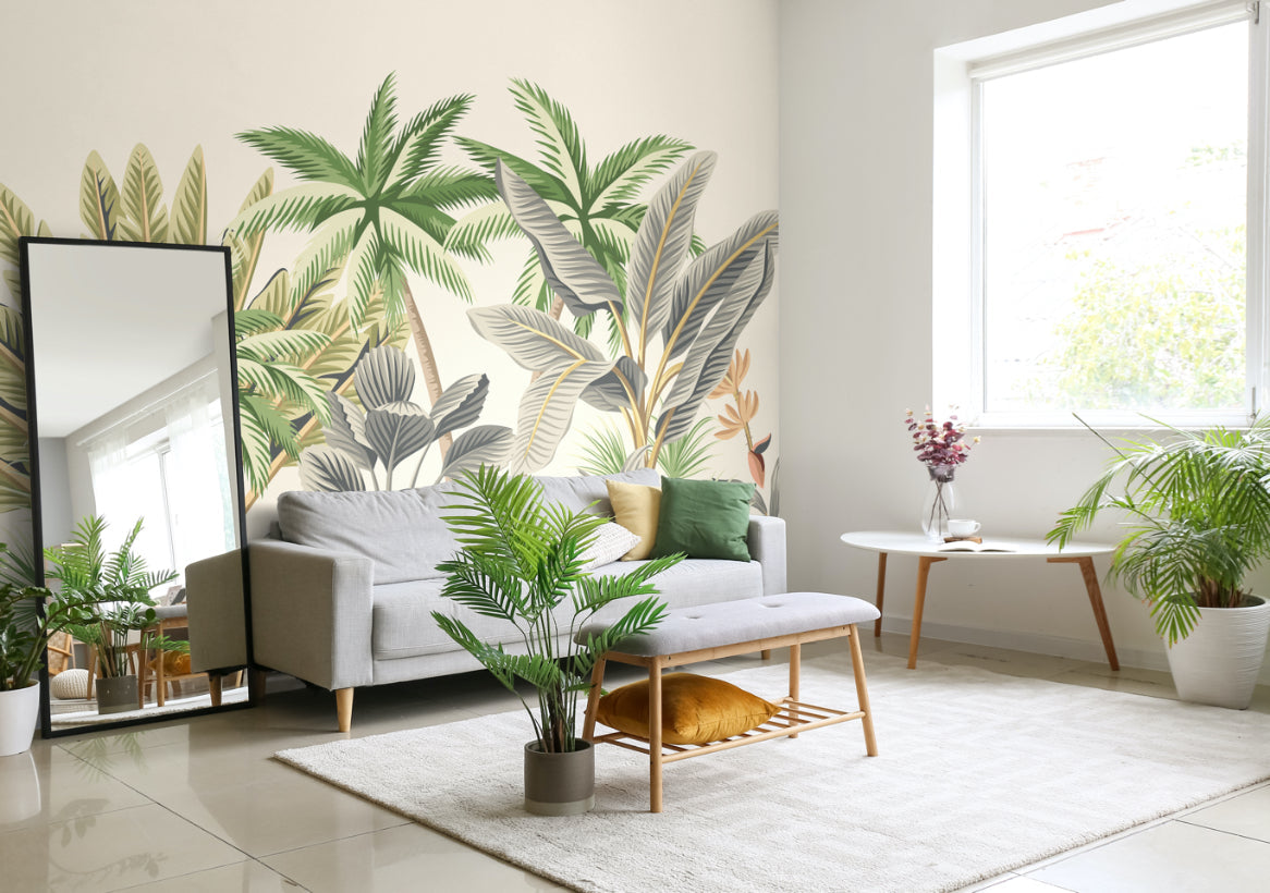 Origin Murals Tropical Palm Trees Natural 300cm X 240cm