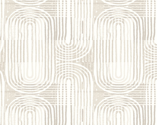 Origin Murals Curved Line Texture Grey 300cm X 240cm