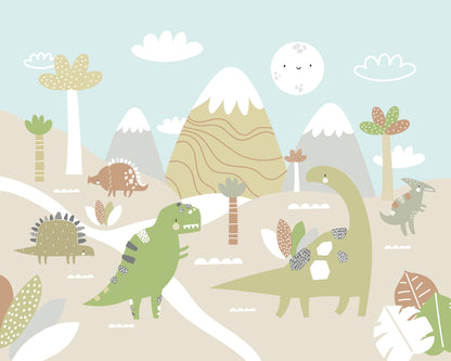 Origin Murals Dinosaur Land Natural 350cm X 280cm