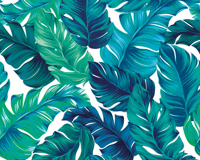 Origin Murals Bold Tropical Leaves Green 300cm X 240cm