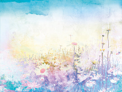 Origin Murals Daisy Meadow Purple 350cm X 280cm