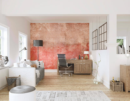 Origin Murals Grunge Distressed Effect Red 350cm X 280cm