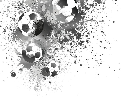 Origin Murals Football Splash Grey 350cm X 280cm