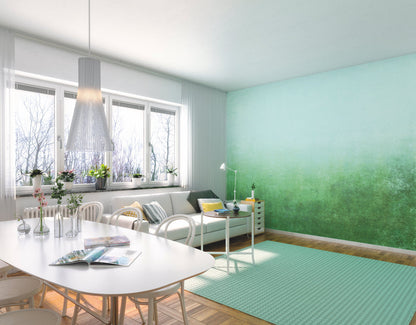Origin Murals Ombre Gradient Green 350cm X 280cm - Hot Tub Shop