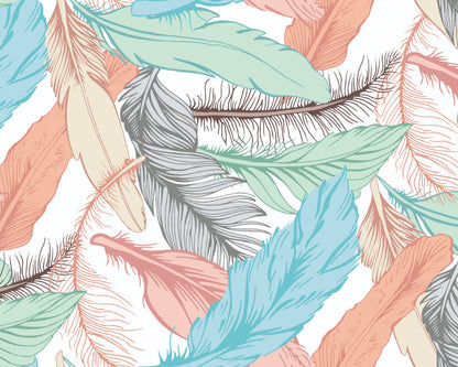 Origin Murals Oversized Feathers Multi 350cm X 280cm