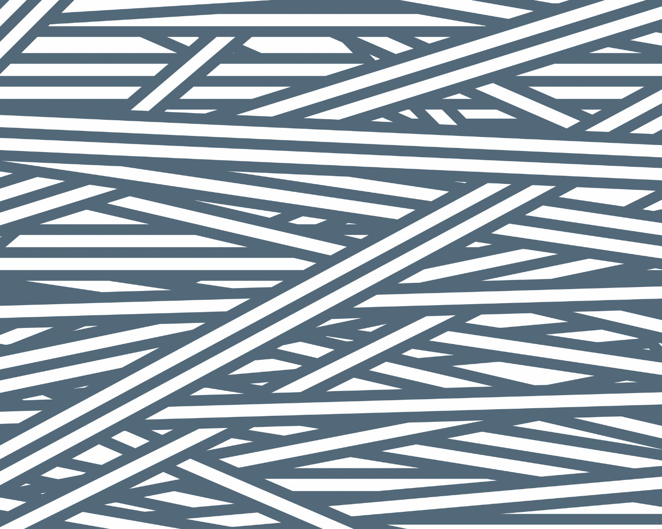Origin Murals Striped Criss Cross Pattern Blue 350cm X 280cm