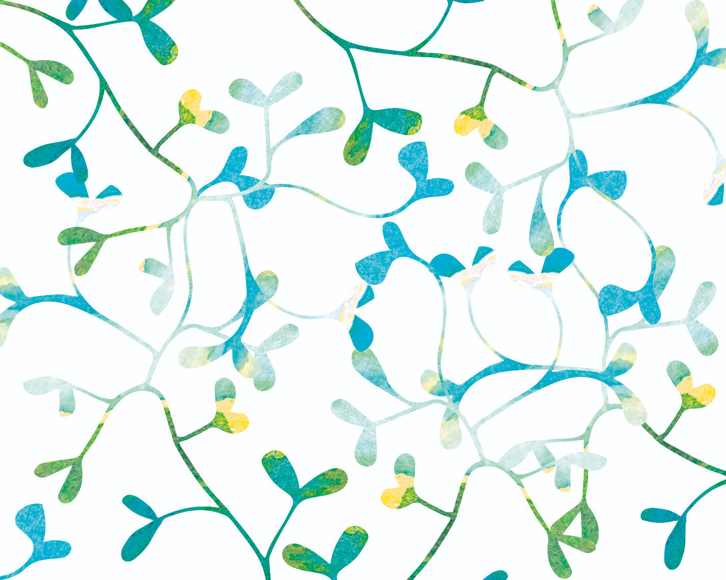 Origin Murals Watercoloured Petals Blue 350cm X 280cm