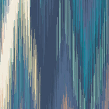 Origin Murals Ikat Zig Zag Indigo Blue 300cm X 240cm 350cm X 280cm - Hot Tub Shop