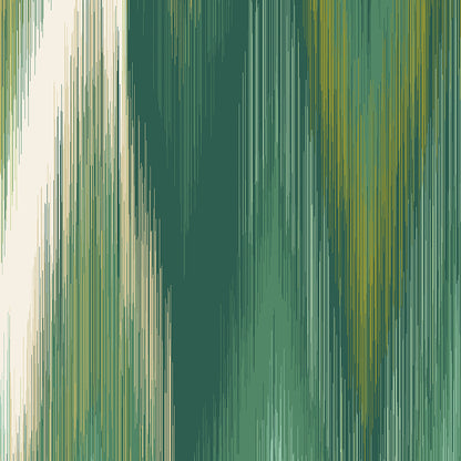Origin Murals Ikat Zig Zag Forest Green 300cm X 240cm