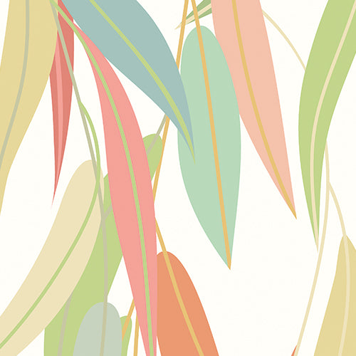 Origin Murals Willow Leaves Apple Green 350cm X 280cm