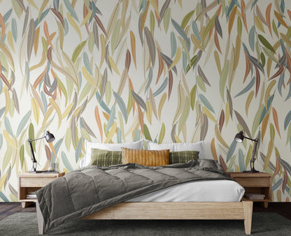 Origin Murals Willow Leaves Natural Stone 350cm X 280cm