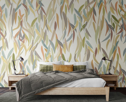 Origin Murals Willow Leaves Natural Stone 300cm X 240cm