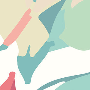 Origin Murals Flowing Flowers Coral Pink 300cm X 240cm