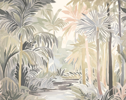Origin Murals Pretty Palms Natural Stone 300cm X 240cm