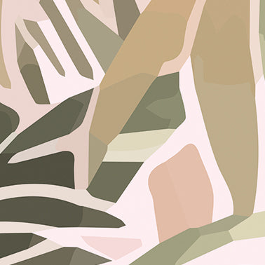 Origin Murals Pretty Palms Natural Blush 350cm X 280cm - Hot Tub Shop